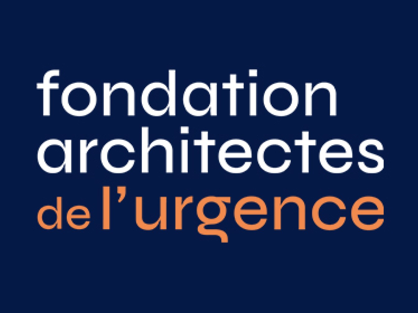 Logo FONDATION ARCHITECTES DE L’URGENCE