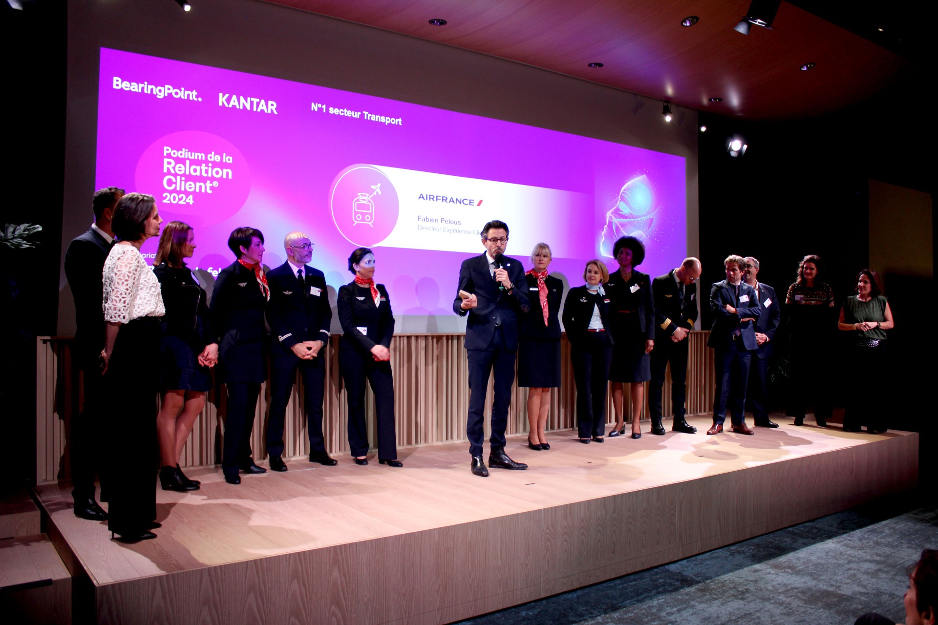 Remise de prix Podium de la Relation client 2024