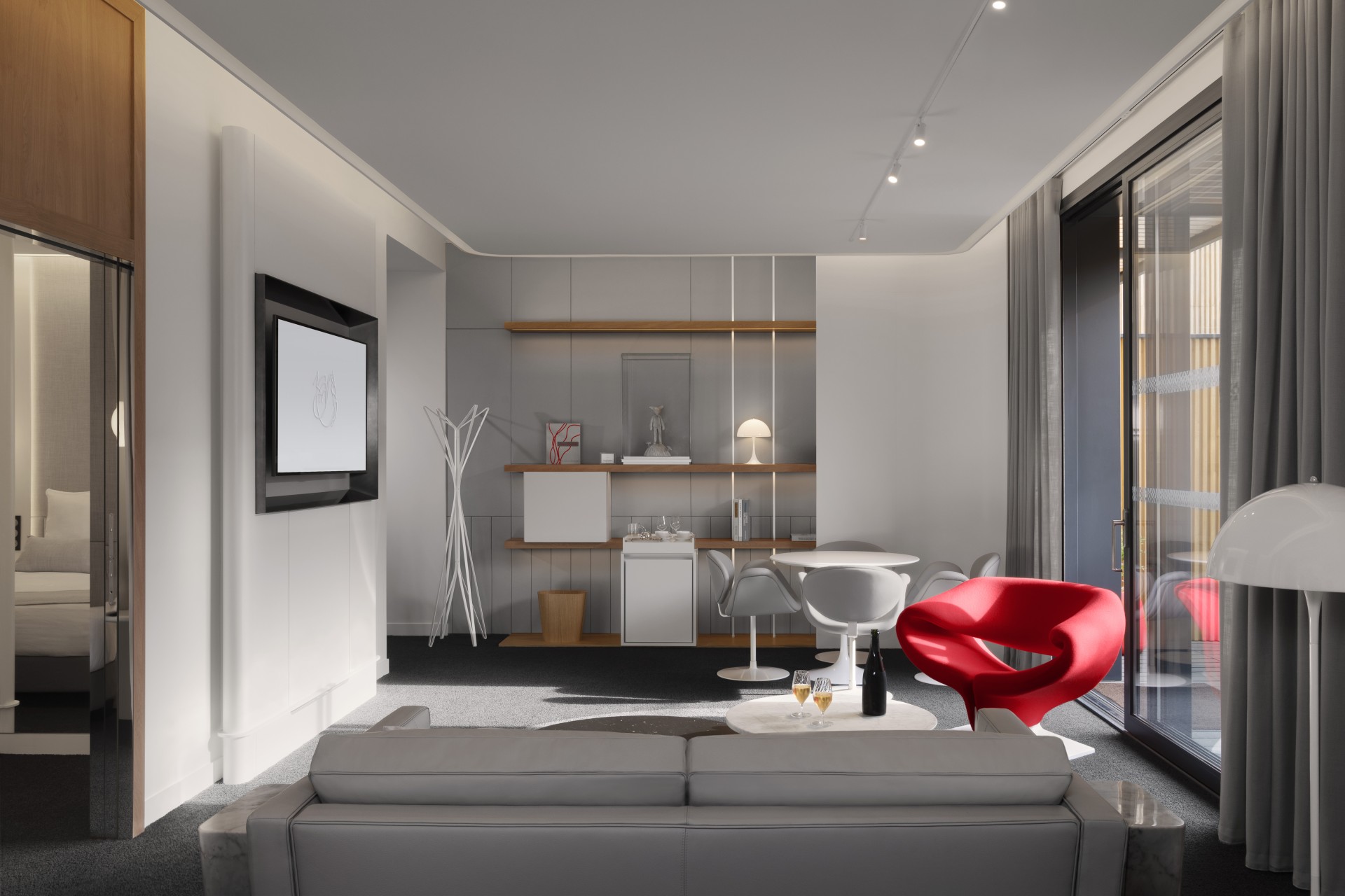 Suite du salon la Première Air France
