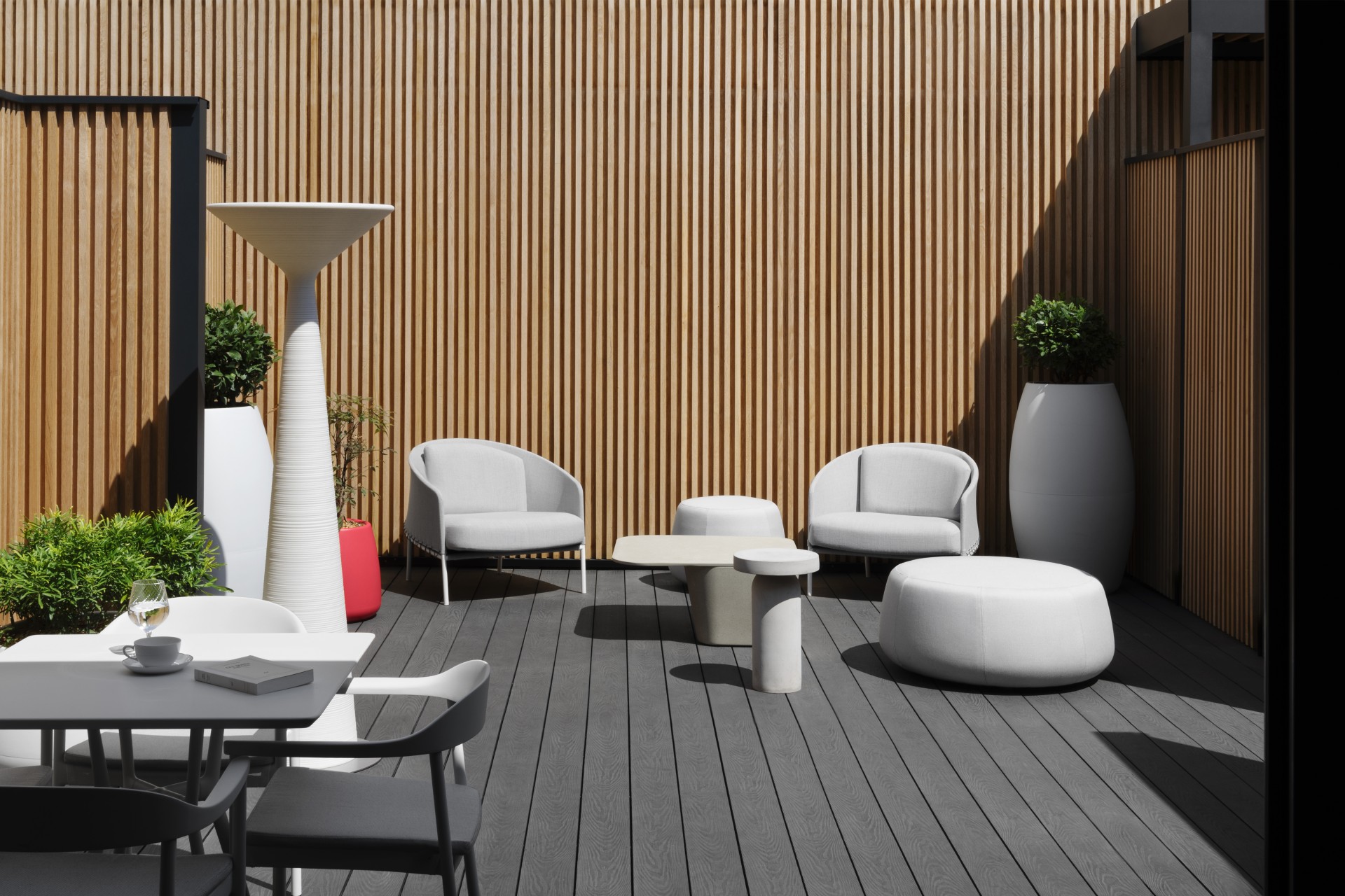 Patio privatif du salon la Première Air France