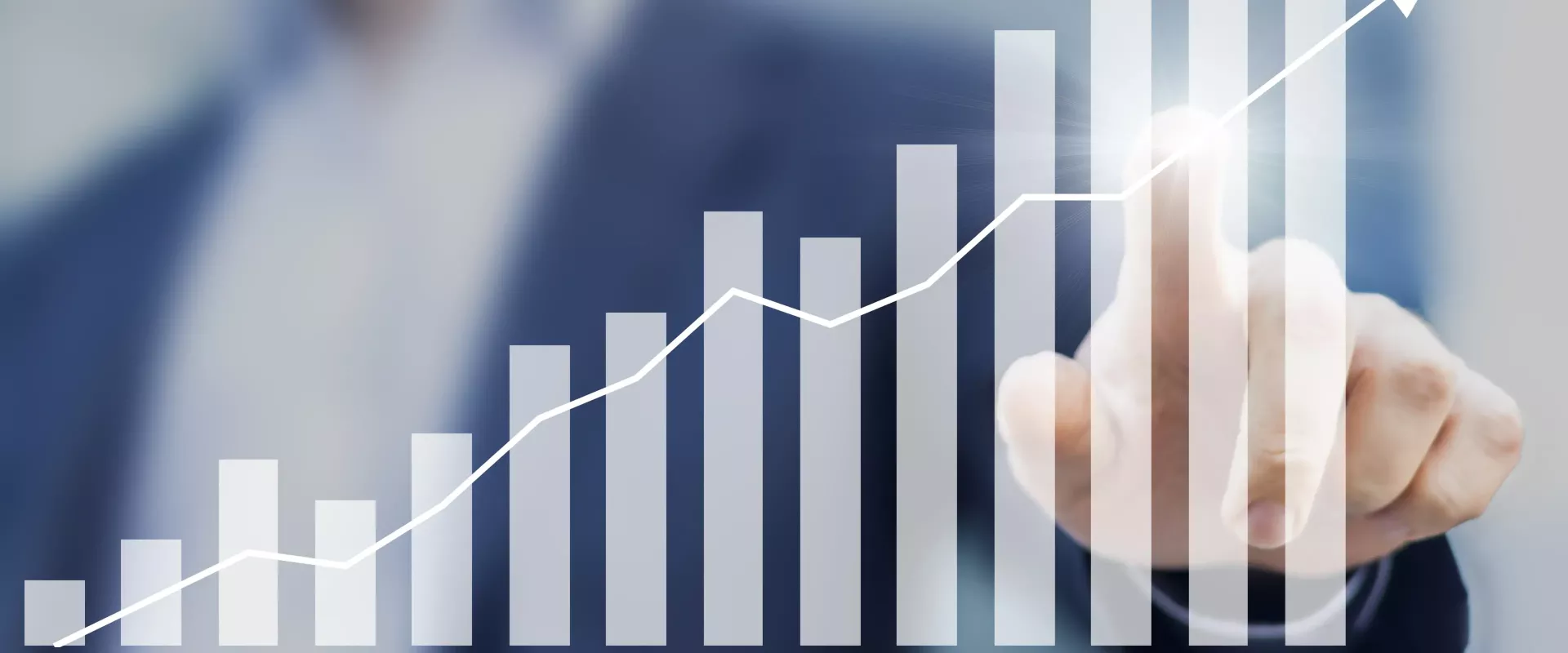 Employee looking at graph