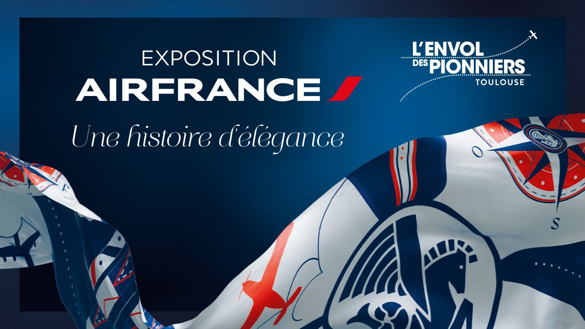 Affiche exposition Air France, une histoire d'élégance