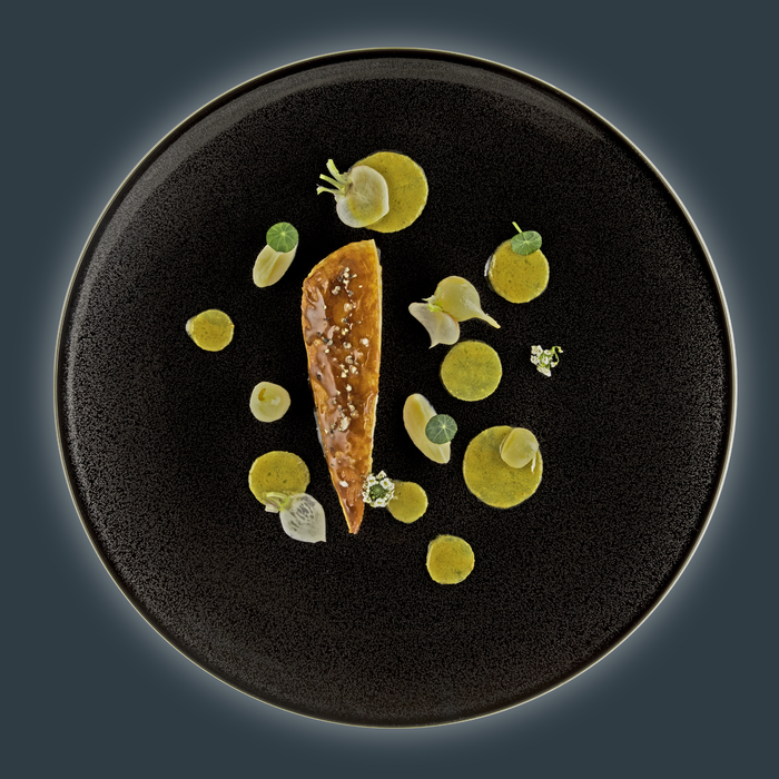 Photo du plat Pintade et sa déclinaison de navets