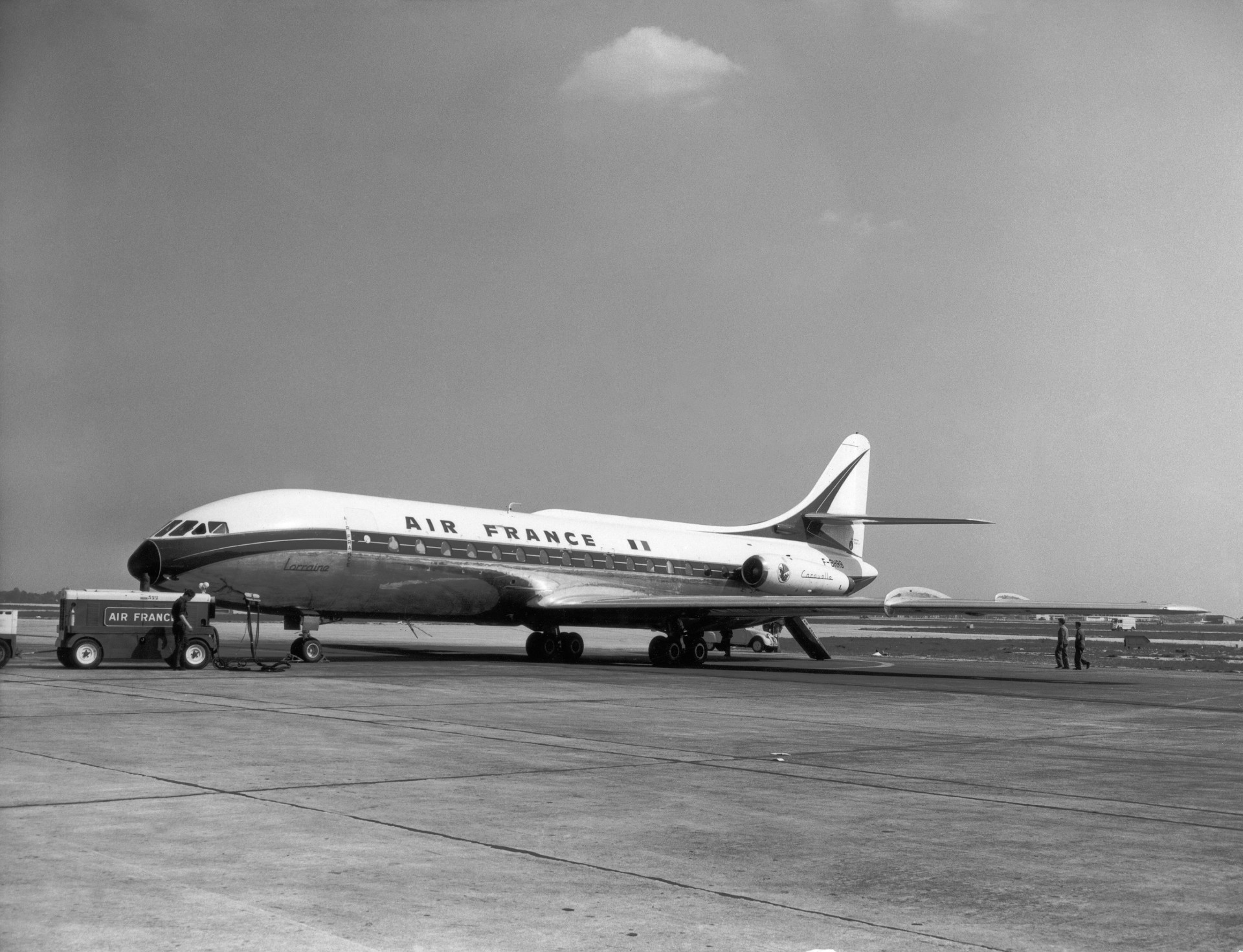 Photo d'époque caravelle III noir et blanc