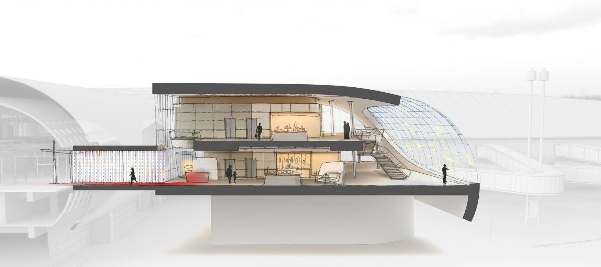 Plan de coupe Terminal 2F